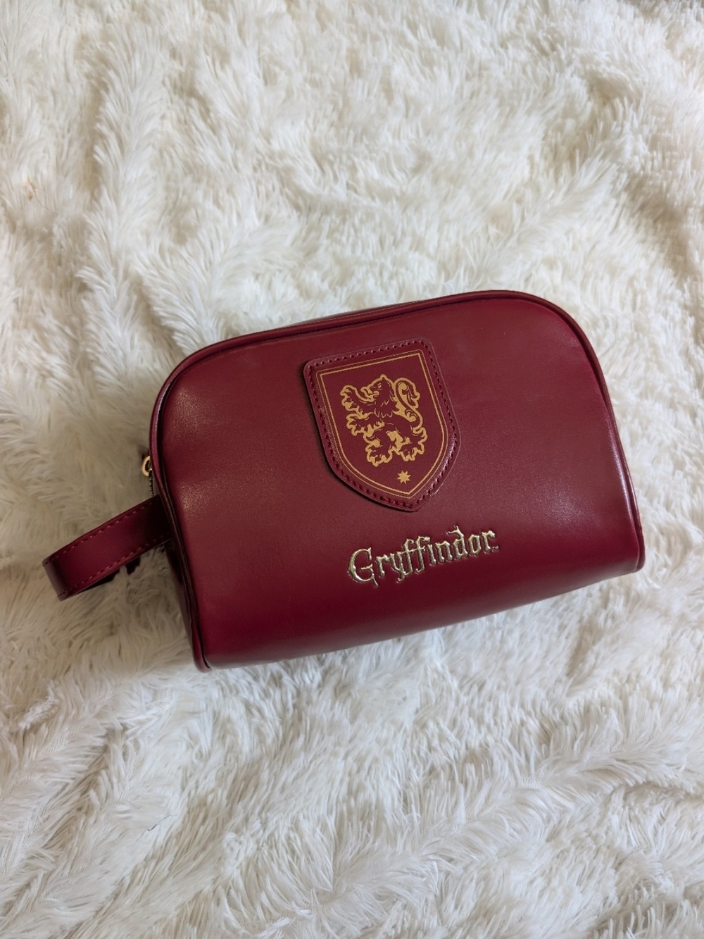 Gryffindor Harry Potter Maroon Burgundy Travel Pouch Cosmetic Bag